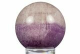 Purple Banded Fluorite Sphere - China #319770-1